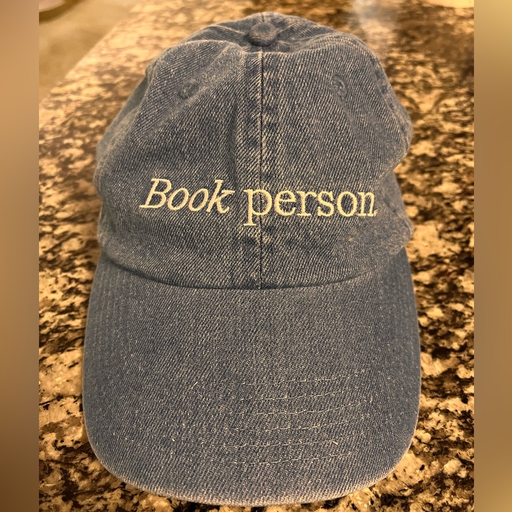 Blue Denim 'Book Person' Cap